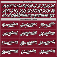 Custom Crimson White Orange-Black Authentic Split Fashion Baseball Jersey